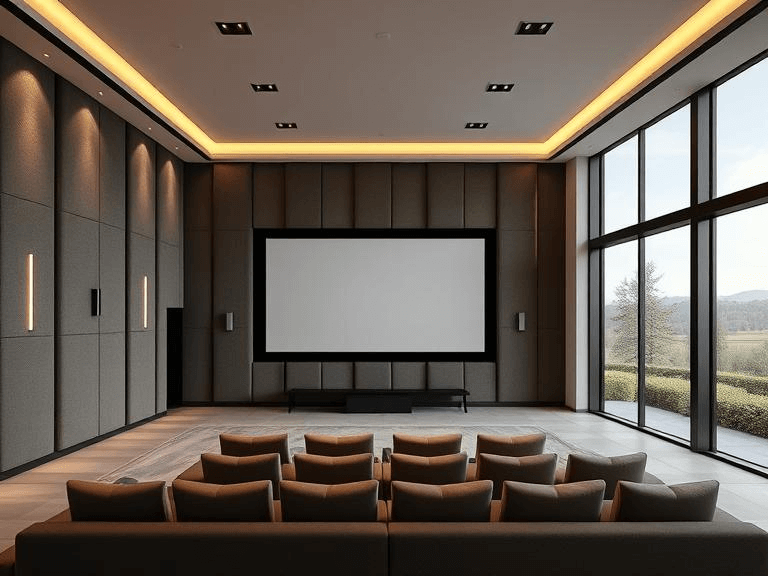 [02] Home Theater Fabric Wrapped panel